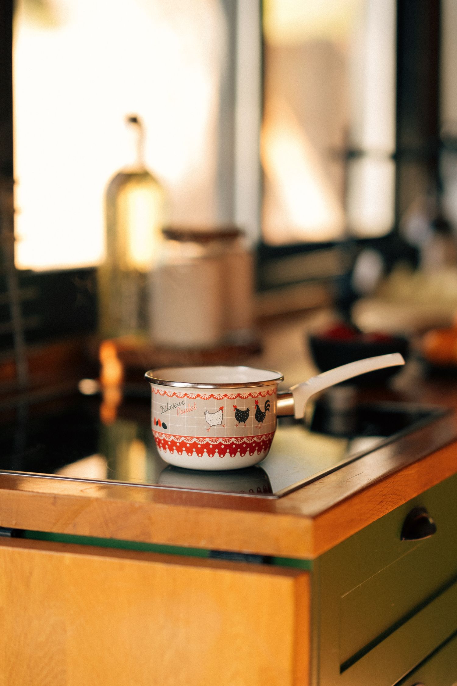 Saucepan in a kitchen