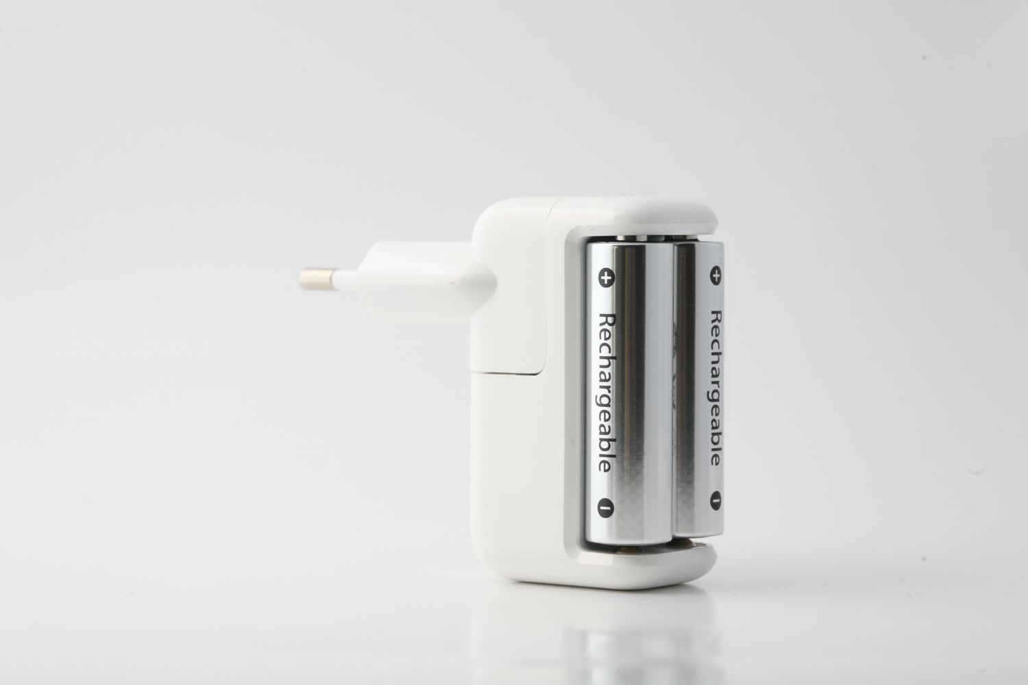 Rechargeable batteries in a charger