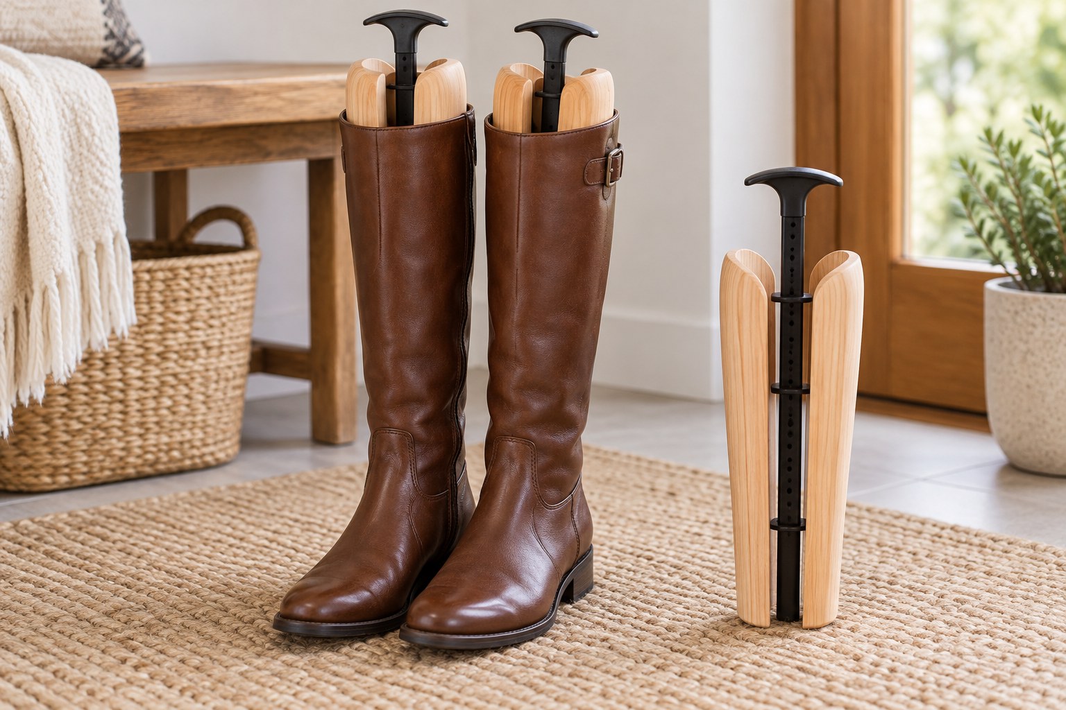 Boots with removable shaft shapers
